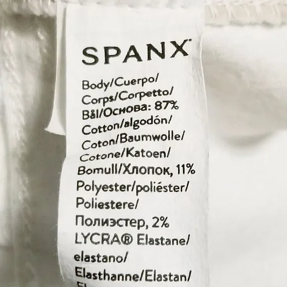 Spanx Everwear Jeans Women Size XL White Stretch Denim High Rise (33x28) 20354R - Picture 6 of 7